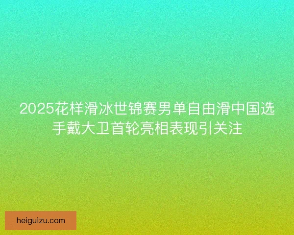 2025花样滑冰世锦赛男单自由滑中国选手戴大卫首轮亮相表现引关注